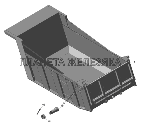 65115-8500020-50, 65115-8500020-60, 65115-8500020-70 Платформа КамАЗ-65115 (2009)